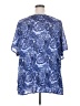 IZOD 100% Polyester Blue Short Sleeve Blouse Size 2X - photo 2