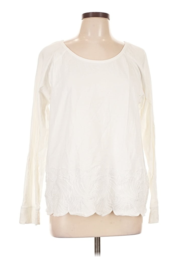 Pre-owned Lilly Pulitzer Long Sleeve T-shirt In Ivory