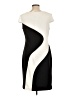 Chetta B Graphic Ivory Cocktail Dress Size 12 - photo 2