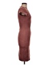 Unbranded Solid Brown Casual Dress Size M - photo 4