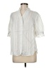 Ann Taylor Ivory 3/4 Sleeve Button-Down Shirt Size M - photo 1
