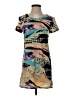Angie Graphic Tan Casual Dress Size S - photo 1