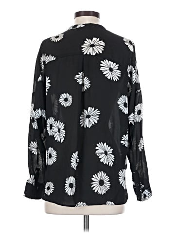 Aqua Long Sleeve Blouse (view 2)