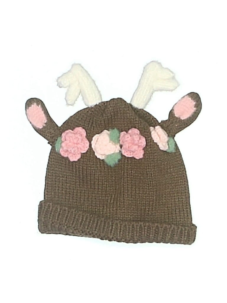 Pre-owned Mud Pie Kids' Beanie Hat In Brown