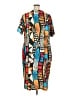 Assorted Brands Graphic Orange Casual Dress Size 2X - photo 2