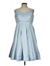 Torrid 100% Polyester Solid Blue Cocktail Dress Size 10 Plus - photo 1