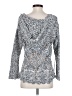 Mystree Silver Pullover Sweater Size S - photo 2
