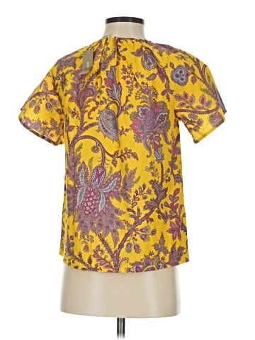 J.Crew Collection Short Sleeve Blouse (view 2)