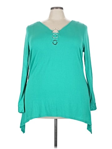 NY Collection Long Sleeve Top (view 1)