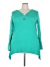 NY Collection Teal Long Sleeve Top Size 3X - photo 1