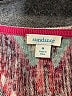 Sundance 100% Cotton Print Pink Red Pullover Sweater Size M - photo 7