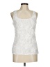 W by Worth 100% Polyester White Sleeveless Blouse Size 8 - photo 1
