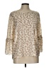 Charming Charlie 100% Polyester Tan 3/4 Sleeve Blouse Size L - photo 1