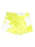 Trina Turk Graphic Yellow Dressy Shorts Size 0 - photo 2