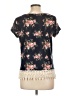 Mauve Black Short Sleeve Top Size L - photo 2