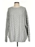 Lands' End 100% Cotton Solid Gray Pullover Sweater Size S - photo 1