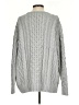 Lands' End 100% Cotton Solid Gray Pullover Sweater Size S - photo 2
