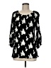 Grace Elements 100% Rayon Black 3/4 Sleeve T-Shirt Size M - photo 1