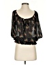Guess 100% Polyester Black 3/4 Sleeve Blouse Size XS - photo 1