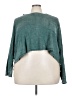 Arula 100% Cotton Teal Long Sleeve Blouse Size 3X Plus - photo 1