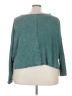 Arula 100% Cotton Teal Long Sleeve Blouse Size 3X Plus - photo 2