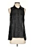 Guess Black Sleeveless Button-Down Shirt Size XS - photo 1