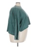 Arula 100% Cotton Teal Long Sleeve Blouse Size 3X Plus - photo 4