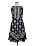 Ann Taylor 100% Polyester Paisley Blue Casual Dress Size 14 (tall) - photo 1
