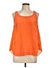 Maeve 100% Silk Orange Sleeveless Silk Top Size 10 - photo 1
