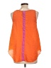 Maeve 100% Silk Orange Sleeveless Silk Top Size 10 - photo 2