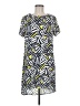 Everly 100% Polyester Graphic Yellow Casual Dress Size M - photo 1