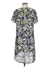 Everly 100% Polyester Graphic Yellow Casual Dress Size M - photo 2