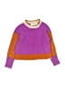 Anthropologie Color Block Purple Pullover Sweater Size S (kids) - photo 1