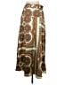 Topshop 100% Polyester Paisley Brown Casual Skirt Size 4 - photo 1