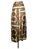 Topshop 100% Polyester Paisley Brown Casual Skirt Size 4 - photo 2