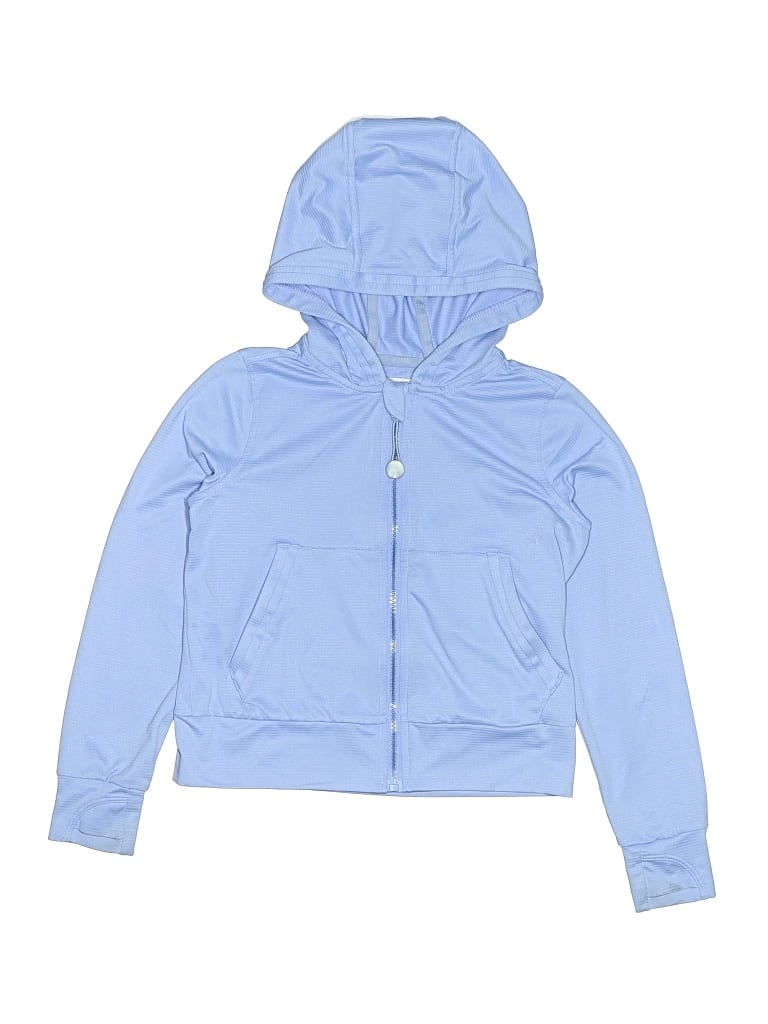 Pre-owned Athleta Girl Kids' Long Sleeve T-shirt In Blue