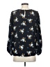 Ann Taylor LOFT 100% Polyester Blue Long Sleeve Blouse Size S - photo 2