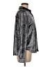 Amadi Metallic Silver Long Sleeve Blouse Size M - photo 4