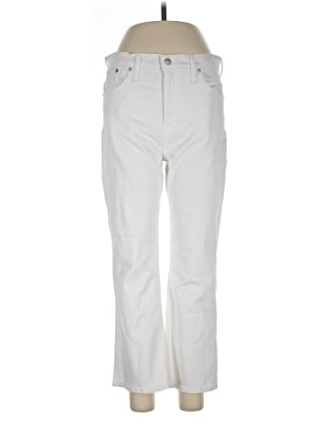 Madewell Cali Demi-Boot Jeans in Pure White (view 1)