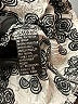 Essentials by Milano 100% Polyester Paisley Silver Short Sleeve Blouse Size L - photo 8