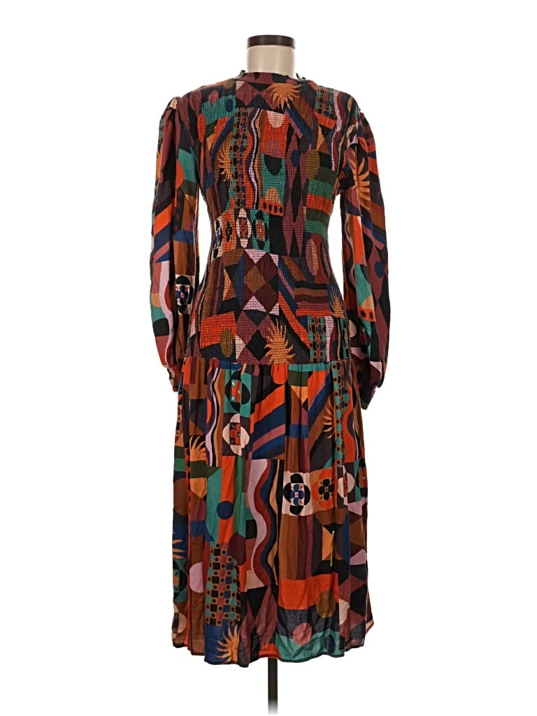 Pre-owned Farm Rio Casual Dress In Brown