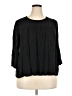 Old Navy 100% Rayon Black 3/4 Sleeve Blouse Size XXL - photo 1