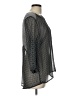 New Directions 100% Polyester Gray 3/4 Sleeve Blouse Size L - photo 4