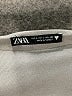 Zara 100% Polyester Metallic Silver Long Sleeve Top Size L - photo 7
