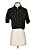 Forever 21 Black Short Sleeve Blouse Size S - photo 1