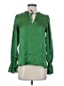 T Tahari 100% Polyester Green Long Sleeve Blouse Size XS - photo 1