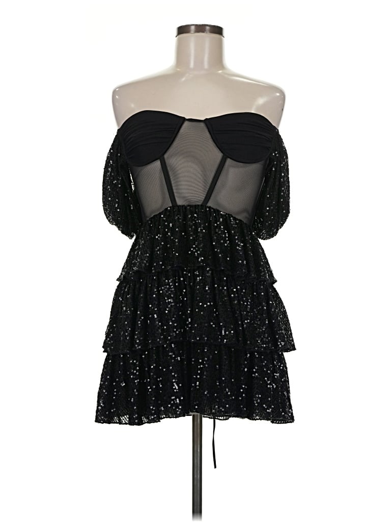 Pre-owned Lucy In The Sky Cocktail Dress In Black