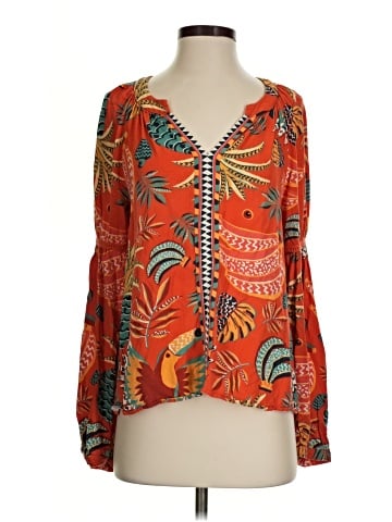 FARM Rio for Anthropologie Long Sleeve Blouse (view 1)