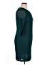 Studio One Chevron-herringbone Teal Casual Dress Size 14 - photo 4