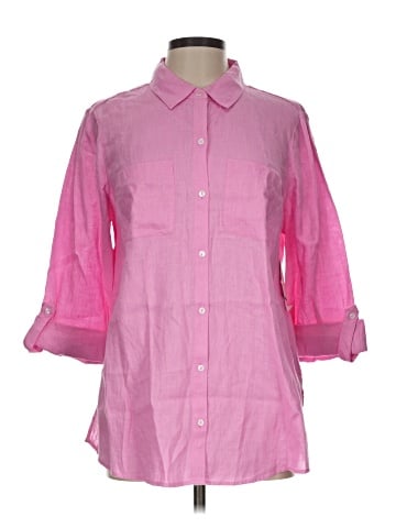 Charter Club 3/4 Sleeve Button-Down Shirt (view 1)